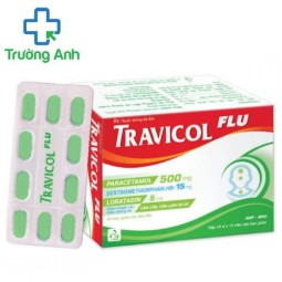 Travicol Flu (vỉ) - Thuốc điều trị cảm cúm, giảm đau, hạ sốt hiệu quả