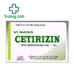 Vi nang Cetirizin Hadiphar- Thuốc điều trị chứng viêm mũi dị ứng