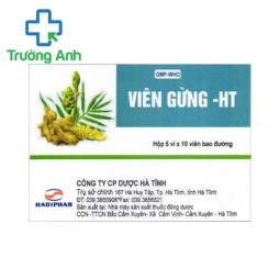 Viên gừng HT Hadiphar - Giúp điều trị đau bụng, ỉa chảy hiệu quả