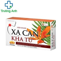 Viên ngậm Xạ can kha tử Vega - Giúp ôn phế, long đờm, giảm ho hiệu quả