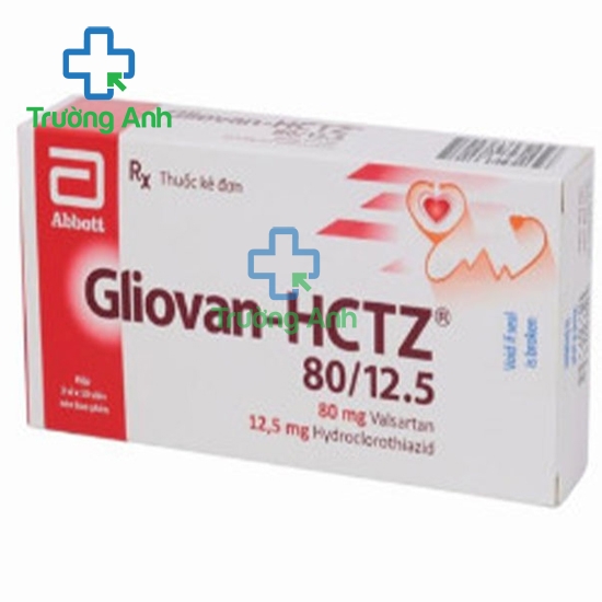 Gliovan-Hctz 80/12.5 - Thuốc điều trị tăng huyết áp , suy tim hiệu quả