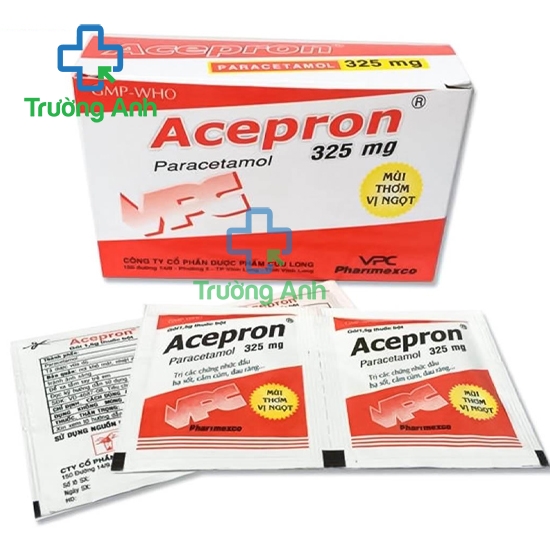 Acepron 325 mg - Thuốc giảm đau, hạ sốt của Dược phẩm Cửu Long