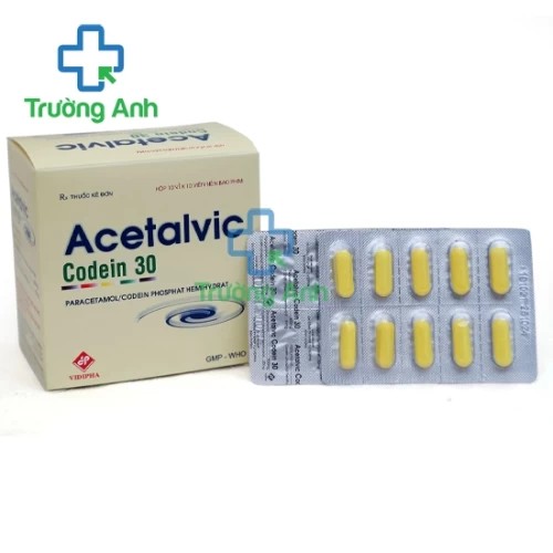 Acetalvic codein 30 - Thuốc điều trị giảm đau, hạ sốt của Vidipha