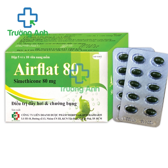 Airflat 80 - Thuốc điều trị chứng đầy hơi hiệu quả của Mebiphar