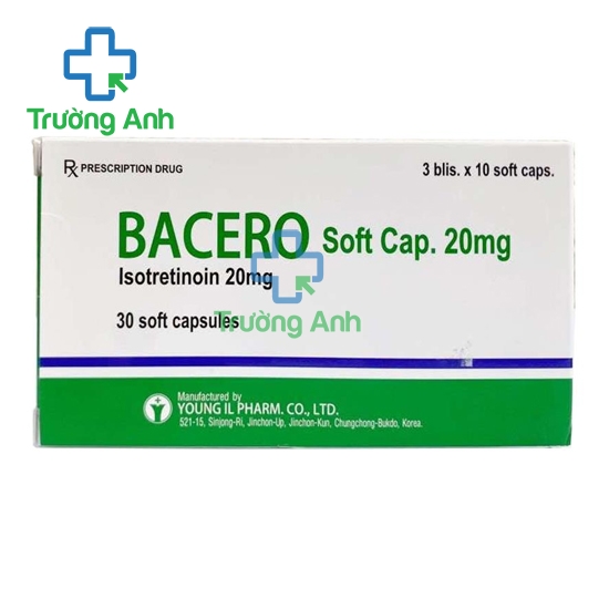 Bacero Soft Cap. 20mg - Thuốc điều trị bệnh da liễu hiệu quả của Korea