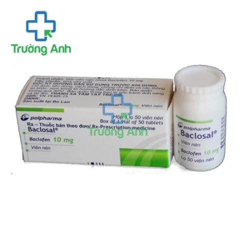 Baclosal 10mg - Thuốc giãn cơ và tăng trưởng lực cơ