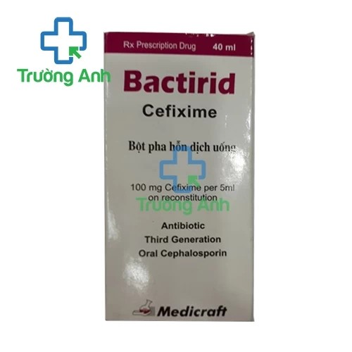 Bactirid 100mg/5ml dry suspension Lọ 40ml - Thuốc điều trị nhiễm khuẩn