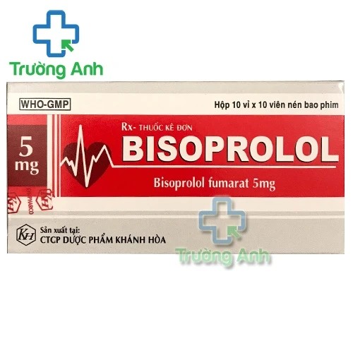 Bisoprolol Khapharco - Thuốc điều trị tăng huyết áp, đau thắt ngực hiệu quả