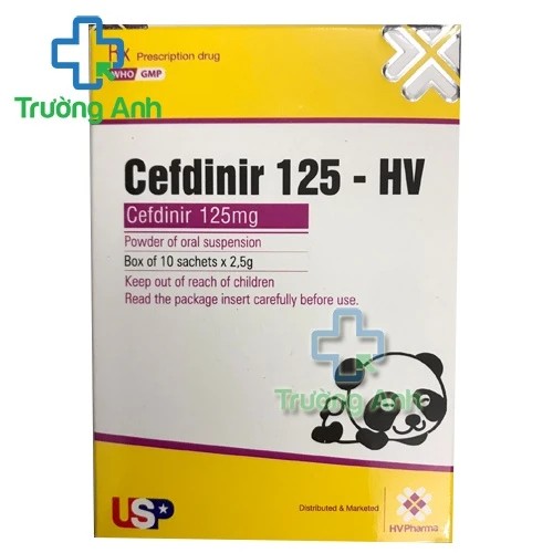 Cefdinir 125-HV USP - Thuốc điều trị nhiễm khuẩn hiệu quả