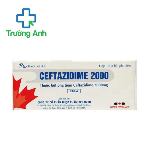 Ceftazidime 2000 Tenamyd - Thuốc điều trị nhiễm khuẩn hiệu quả