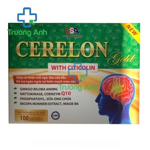 Cerelon Gold 600mg Mediusa - Hỗ trợ tăng cường tuần hoàn não
