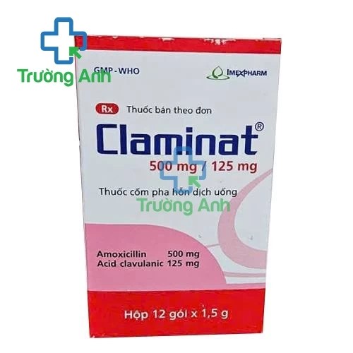 Claminat 500mg/125mg - Thuốc điều trị nhiễm khuẩn của Imexpharm