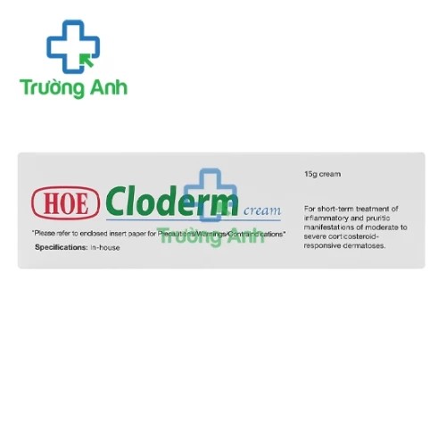Cloderm Cre.15g - Thuốc điều trị viêm da hiệu quả của Malaysia