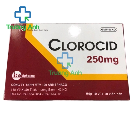 Clorocid 250mg TW1 - Thuốc kháng sinh trị bệnh hiệu quả