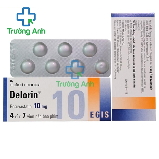 Delorin 10mg - Thuốc điều trị tăng cholesterol máu hiệu quả của Egis