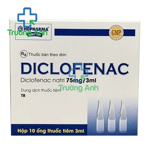 Diclofenac 75mg/3ml HDPharma - Thuốc tiêm giảm đau, chống viêm hiệu quả