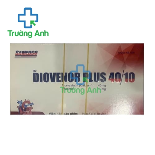 Diovenor Plus 40/10 Nadypphar - Thuốc điều trị tăng cholesterol máu