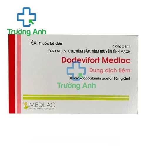Dodevifort - Thuốc tiêm Hydroxocobalamine của Medlac Ý