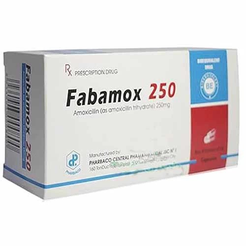 Fabamox 250mg viên - Thuốc điều trị nhiễm khuẩn hiệu quả của Pharbaco