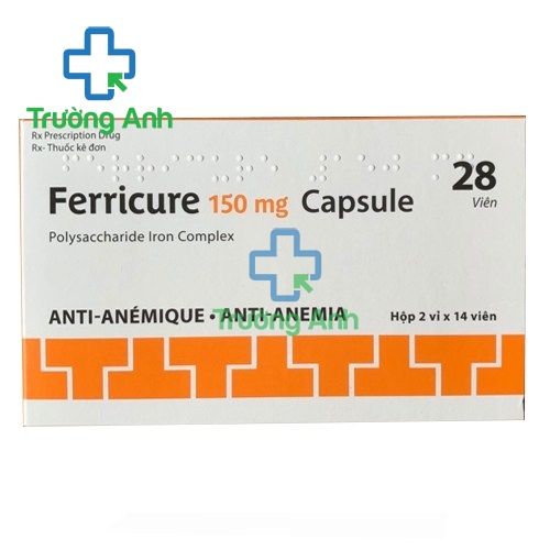Ferricure 150mg - Phòng và điều trị thiếu máu hiệu quả của Ấn Độ