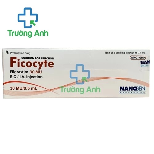 Ficocyte 30MU/0.5ml Nanogen - Thuốc điều trị giảm bạch cầu trung tính hiệu quả