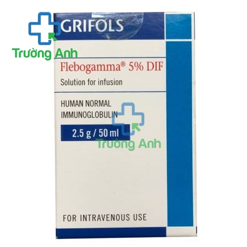 Flebogamma 5% DIF 2.5g/50ml - Thuốc điều trị suy giảm miễn dịch của Tây Ban Nha