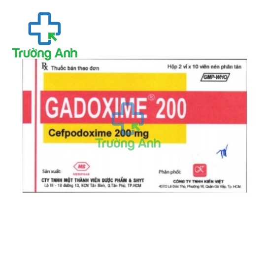 Gadoxime 200 Mebiphar - Thuốc điều trị nhiễm khuẩn hiệu quả