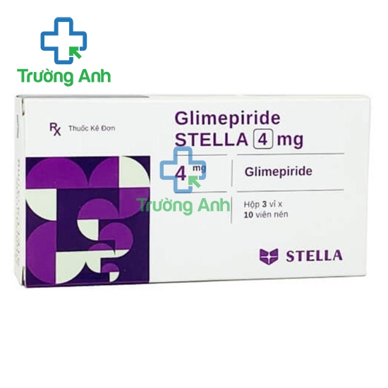 Glimepiride Stella 4mg - Thuốc chống đái tháo đường tuýp 2 hiệu quả