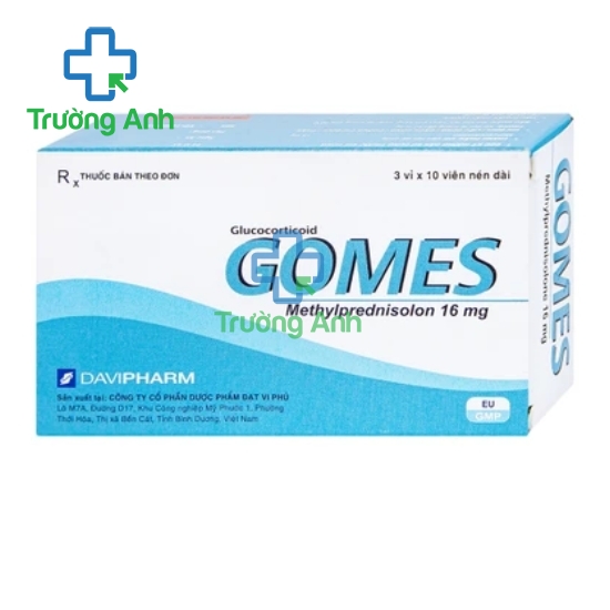 Gomes 16mg - Thuốc chống viêm hiệu quả của Davipharm
