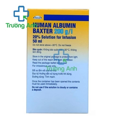 Human Albumin Baxter 200g/l 20%- Dung dịch truyền hiệu quả của Italy