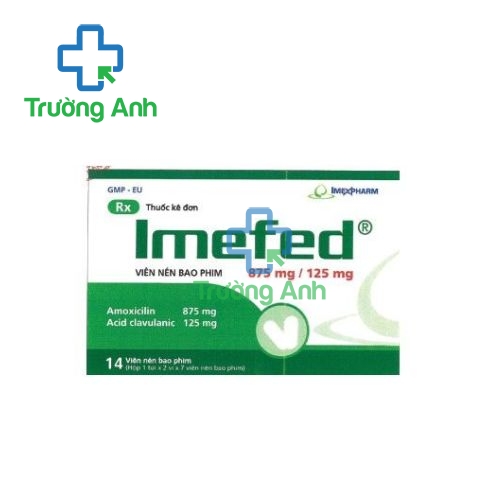 Imefed 875mg/125mg - Thuốc điều trị nhiễm trùng đường hô hấp của Imexpharm