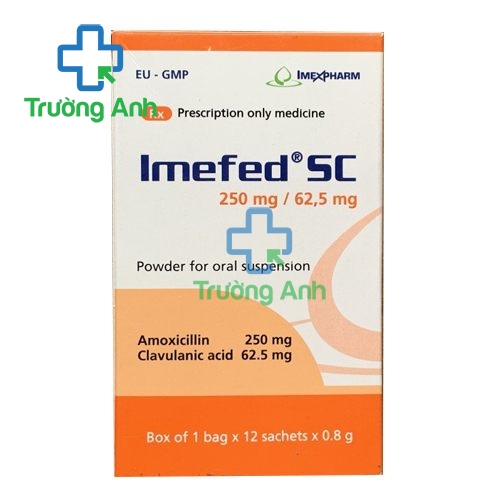 Imefed SC 250mg/62,5mg - Thuốc điều trị nhiễm trùng đường hô hấp của Imexpharm