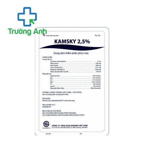 Kamsky 2,5% - Dung dịch thẩm phân phúc mạc hiệu quả