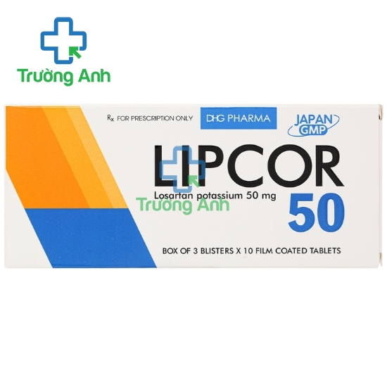 Lipcor 50 DHG Pharma - Thuốc điều trị tăng huyết áp hiệu quả