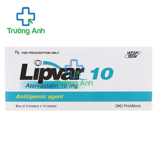 Lipvar 10 DHG Pharma - Thuốc điều trị tăng cholesterol máu hiệu quả