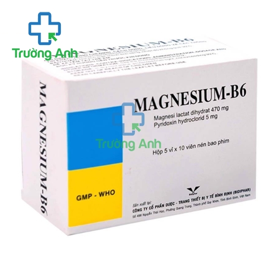 Magnesium - B6 Bidiphar - Giúp bổ sung Magne, Vitamin B6 hiệu quả