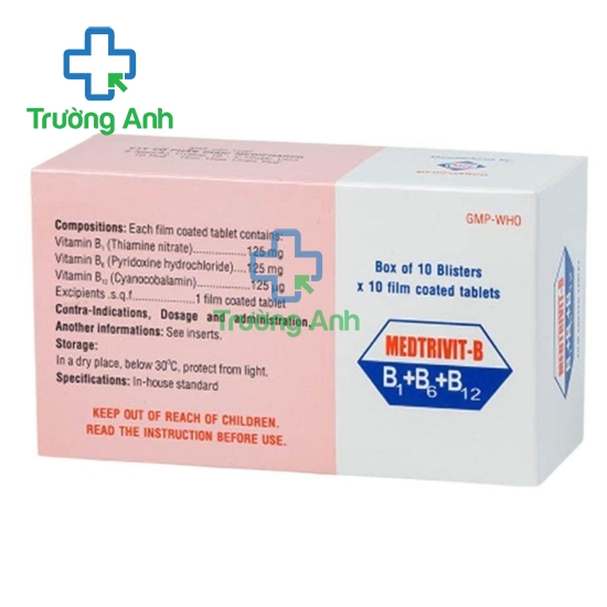 Medtrivit- B Medipharco - Thuốc điều trị đau thây thần kinh hiệu quả