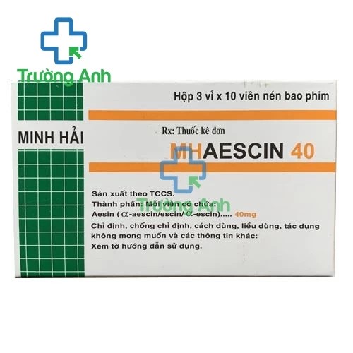 Aescin 40mg Mipharmco - Thuốc điều trị suy tĩnh mạch và trĩ hiệu quả