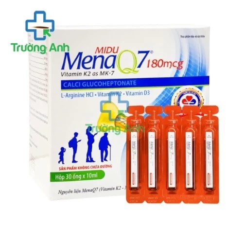 Midu menaQ7 180mcg - Hỗ trợ bổ sung vitamin D hiệu quả
