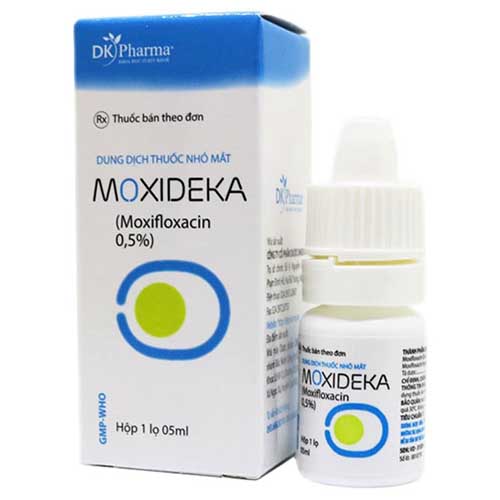 Moxideka - Dung dịch nhỏ mắt chống nhiễm khuẩn hiệu quả