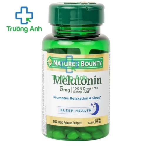 Nature's Bounty Melatonin 5mg - Hỗ trợ điều hòa giấc ngủ ngon