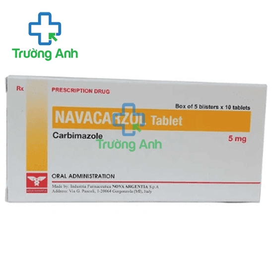 Navacarzol 5mg - Thuốc điều trị rối loạn tuyến giáp hiệu quả của Italy