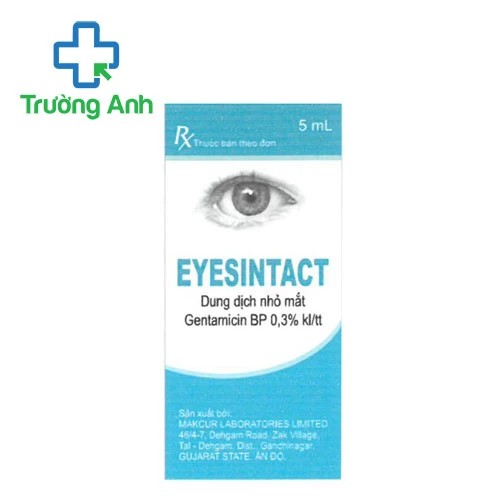 Nhỏ mắt Eyesintact Gentamicin - Điều trị các viêm nhiễm ở mắt