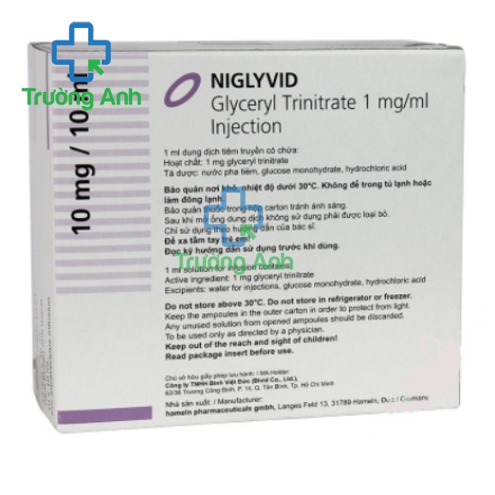 Niglyvid - Thuốc điều trị suy tim, đau thắt ngực hiệu quả của Đức