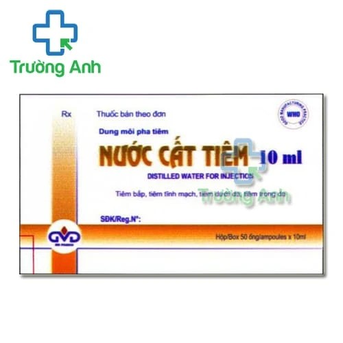 Nước cất tiêm 10ml MD Pharco - Dung môi pha loãng chế phẩm hiệu quả