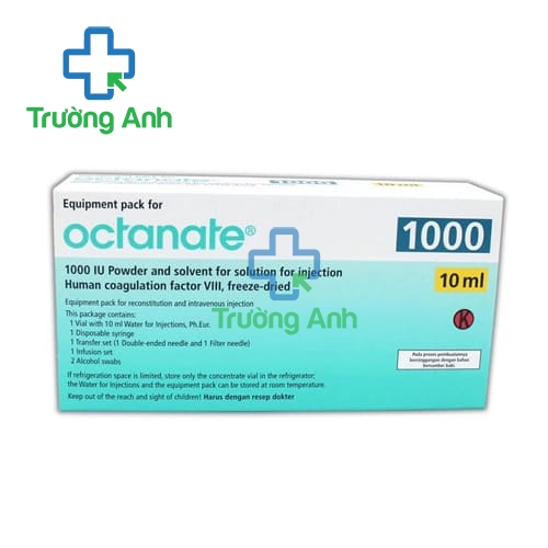 Octanate 1000IU - Thuốc điều trị rối loạn đông máu hiệu quả