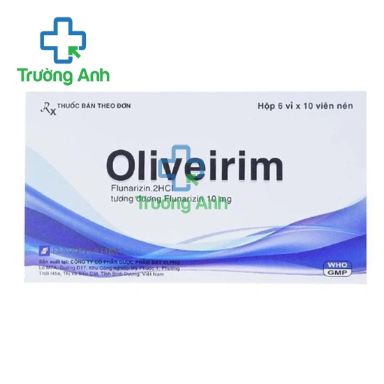 Oliveirim - Thuốc điều trị đau đầu, chóng mặt hiệu quả của Davipharm