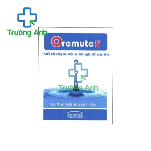 Oremute 5 - Giúp bổ sung kẽm, bù chất điện giải hiệu quả của Hasan