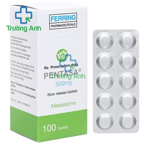 Pentasa Tab 500mg - Thuốc điều trị viêm loét trực tràng hiệu quả