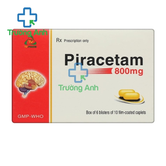 Piracetam 800mg TV Pharm - Thuốc điều trị suy giảm trí nhớ